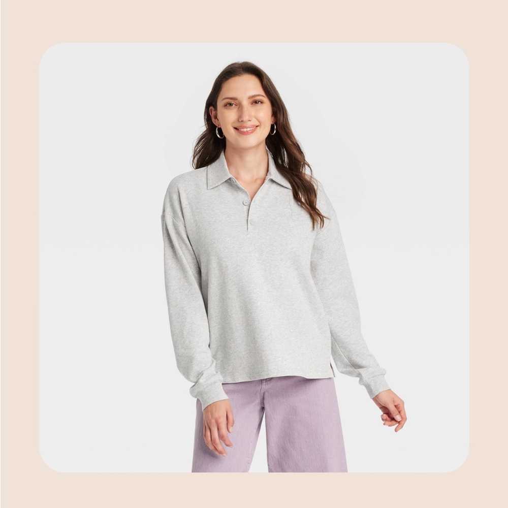 Universal Thread Long Sleeve Polo Shirt